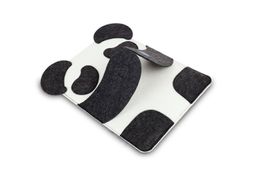 Cartoon panda felt laptop bag 13/14 inch notebook computer bag case drop shipping Can be Customised adding logo