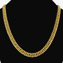 18k gold filled necklace , width:10mm, Length: 54cm, weight:. 65g ,