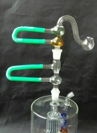 wholesale free shipping new Double bubble glass Philtre pot + Philtre ash accessories Hookah glass / glass bong accessories