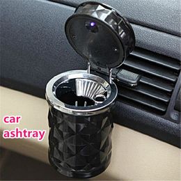 Wholesale led car ashtrays car cigarette ashtrays Auto car ashtray cup LED Cigarette Smoke Cup Holder atp237