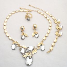 18K Yellow Gold Plated Wedding bridal African Jewellery Sets 729 Factory Price!