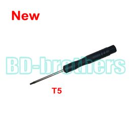 New Arrived Black T5 Screwdriver Torx Screw Drivers Key Open Tool for Moto Phone Notebook Hard drive Circuit Board Repairing 1000pcs/lot