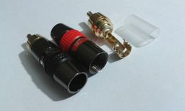 20 Pcs high quality RCA 8mm Cable Plug copper Gold Connectors