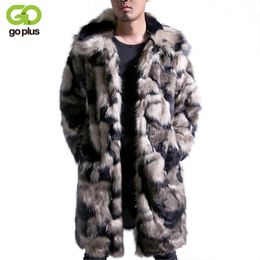 Man Down Collar Faux Fur Coats Mink Coat Winter Autumn Imitation Male Large Size