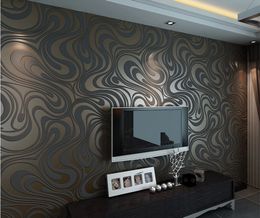 Hohe qualität 0,7 mt * 8,4 mt Moderne Luxus 3d wallpaper rolle wandbild papel de parede beflockung für gestreiften tapeten 5 farbe R136