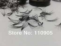 Eyelashes WholesaleCluster 100% Human Hair Eyelash Extension, Soft,Real Human Hair Flare Eye Lashes, 10P Flare Crazy Eyelashes,Free shippin