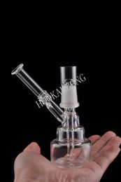 Hand Blown Bong With Nail Concentrate Oil Rigs Glass Hookah Bongs Water Pipes Smoking Bongs 13CM HEIGHT