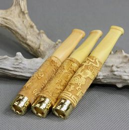 Wholesale hot sell Smoking Accessories Boxwood carvings Cigarette holder A36