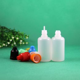 100 Sets/Lot 30ml 1 OZ Plastic Dropper Bottles Sqeezable With Child Proof Safety Caps & Long Thin Drop Tips PE Safe Store Liquid Juice Paint Oil Flux 30 ml