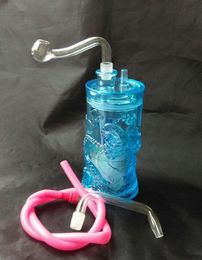 free shipping new Acrylic color embossed dragon Hookah / acrylic bong, high 13cm, gift accessories, color random delivery