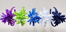 3 inch Renda Hair Sticks hair barrettes korker bows flowers plastic headbands baby Curlies ribbon hoop girl's corker hair band 100pcs PD009