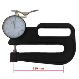 Freeshipping 0-10mm 0.01mm Dial Thickness Gauge Feeler Meter Tester Micrometer with Flat Head Metal Casing Width Measuring Instruments