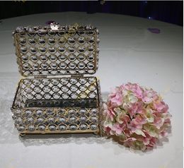 Crystal Beaded Jewellery Box for wedding decoration