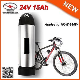 Cheap Price 24V Li Ion Battery Pack 24V Electric Bike Battery Water Bottle Cased Lithium Bateria 24v 15A used in 7S7P 18650 Cell