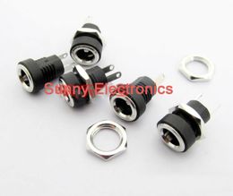 500pcs 3A 12v for DC Power Supply Jack Socket Female Panel Mount Connector 5.5mm 2.1mm Plug Adapter 2 Terminal types