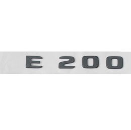 Flat Black E 200 Trunk Letters Emblem Badge Sticker for Mercedes Benz E200