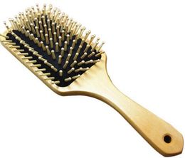 50pcs 10 inch BIG Wooden Paddle Brush Wooden Hair Care Spa Massage Comb Antistatic Comb Drop Free Shipping