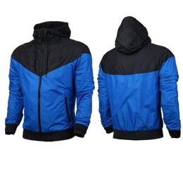 2020 Hot sell Men Women Sports Windbreaker Jackets Colours Patchwork Contract Waterproof Jacket Zippers Up Hooded Coats Hoodies Sweatshirts