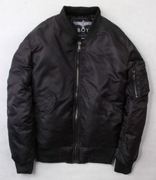 Осень-бренд Новый мальчик лондон Мужчины женщин Eagle вышивка случайные бейсбол куртки мода пальто верхняя одежда черный размер M L XL