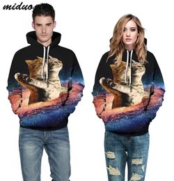 Star cat dog digital printing Hoodie Size sport sweater couples dress baseball clothes long sleeved sport coat sweater