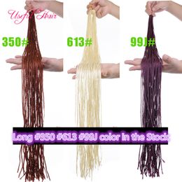 blonde hair extenions preloop 3x box braids 60inch ZIZi crochet braids synthetic braiding hair micro box braids marley hair african american