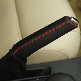 For Volkswagen VW JETTA 5 SAGITAR handbrake cover genuine leather Interior decoration Auto supplies DIY car styling