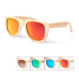 Classic Handmade Wooden Sunglasses Men Brand Design Polarizing Bamboo Sunglasses Women Fashion Bamboo Eyewear 4 Colors