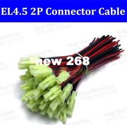 High Quality 200pcs Green Mini.TAMIYA EL4.5 EL4.5mm Male Connector with 18AWG Wire connector cable 200mm Free shipping