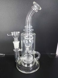 high: 27cm glass water pipes glass bongs with 18mm joint white free shipping