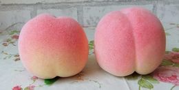 HOT Fake Peach 8cm * 7cm Peach Artificial Simulation Pink Peaches Fruit Deccorations for Wedding Photograph Props