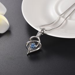 ijd9936 Ash Keepsake Urn For Pet/Human Ashes Cremation Urn Pendant Necklace Crystal Hollow Heart Urn Memorial Jewelry Cheap Sale