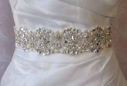 swarovski bridal NZ - Free Shipping Luxurious Pearls Swarovski Crystals Wedding Sashes Bridal Belts