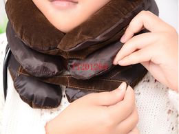 Fedex DHL Free Shipping Wholesale Air Cervical Neck Traction Soft Brace Device Unit Package By OPP bag