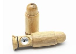 2017 New Retractable Portable Bullet Shape Wood Pipe Smoking Pipe