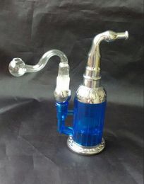 wholesale free shipping-----2015 new Acrylic water Philtre hookah / bong, pipe / tobacco dual-use, giving 14 # glass S pot, Colour random deli