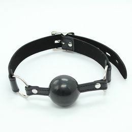 w1023 U Leather Open Mouth Gag Oral Fixation Mouth Plug Stuffed Head Bondage Restraints Sex Products For Couple Adult Games