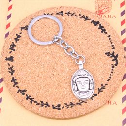 Keychain buddha bodhisattva Pendants DIY Men Jewellery Car Key Chain Ring Holder Souvenir For Gift