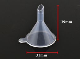 Free Shipping 100pcs/lo Eco-Friendly mini plastic funnel,cosmetic tool,PP Perfume Diffuser Funnels,Tip Liquid Oil Funnels Vial