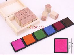 Fedex Free shipping Factory price! Colourful Craft Ink pad Cartoon Ink pad for different kinds of stamps, 2040pcs/lot