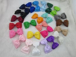 25colors/25pcs 4"high quality ribbon bow boutique baby girl ribbon hair bows WITH CLIP hair accessories