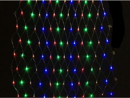 Free shipping DHL LED String lights LED-net lights with Controller 220V and 110V LED Curtain Lights 144pcs LEDs 2M*2M for Wedding Party