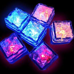 Mini Romantic Luminous Cubes LED Artificial Ice Cube Flash LED Light Festive Party Wedding Christmas Decoration Home decor