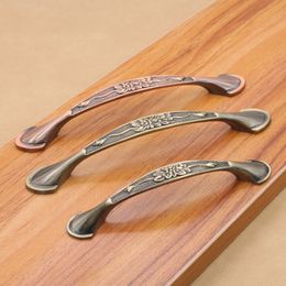 96mm/128mm pitch antique bronze handle handles door hardware zinc alloy drawer pulls knobs cabinet handles vintage drawer pulls