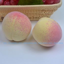 Home decor Large peach 8cm * 7cm simulation Peach Artificial Fake Fruit Craft Ornament for Wedding Party House Decoration photography props