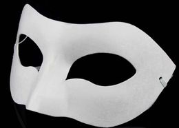 Hot selling DIY Zorro Paper Mask Blank Match mask for Schools Graduation Celebration Novelty Halloween Party masquerade mask 20pcs