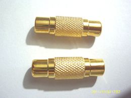 5PCS Gold RCA AV Audio Video Female to Female Coupler connector