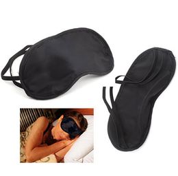 Portable Soft Travel Sleep Rest Aid Eye Mask Cover Eye Patch Sleeping Mask Black Shade Blindfold Eye Patch