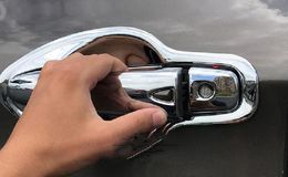 High quality ABS chrome 8pcs door handle protective decoration cover +8pcs door handle bowl for Nissan Qashqai 2016-2020