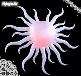 Custom Colour 2m Decorative Lighting Inflatable Sun Star with 16-Colors Light