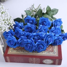 12pcs Mary Rose Flowers Artificial Flowers Silk Flowers Real Touch Rose Wedding Wall Wedding Bouquet Home Decoration Party Accessory Flores